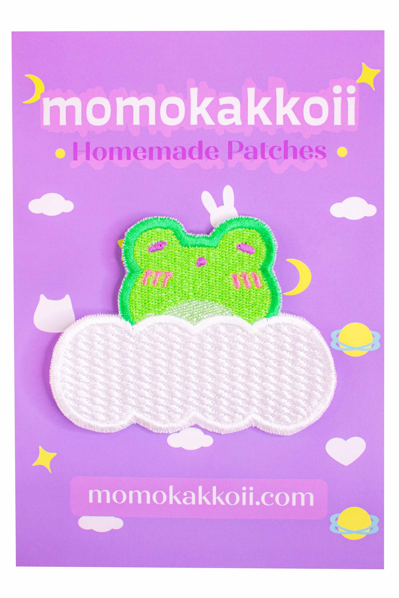 Sleepy Frog Cute Embroidered Patch - Momokakkoii