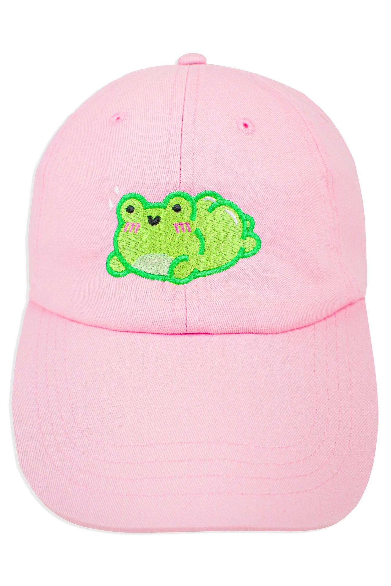 Thicc Albert The Frog Embroidered Cap - Momokakkoii