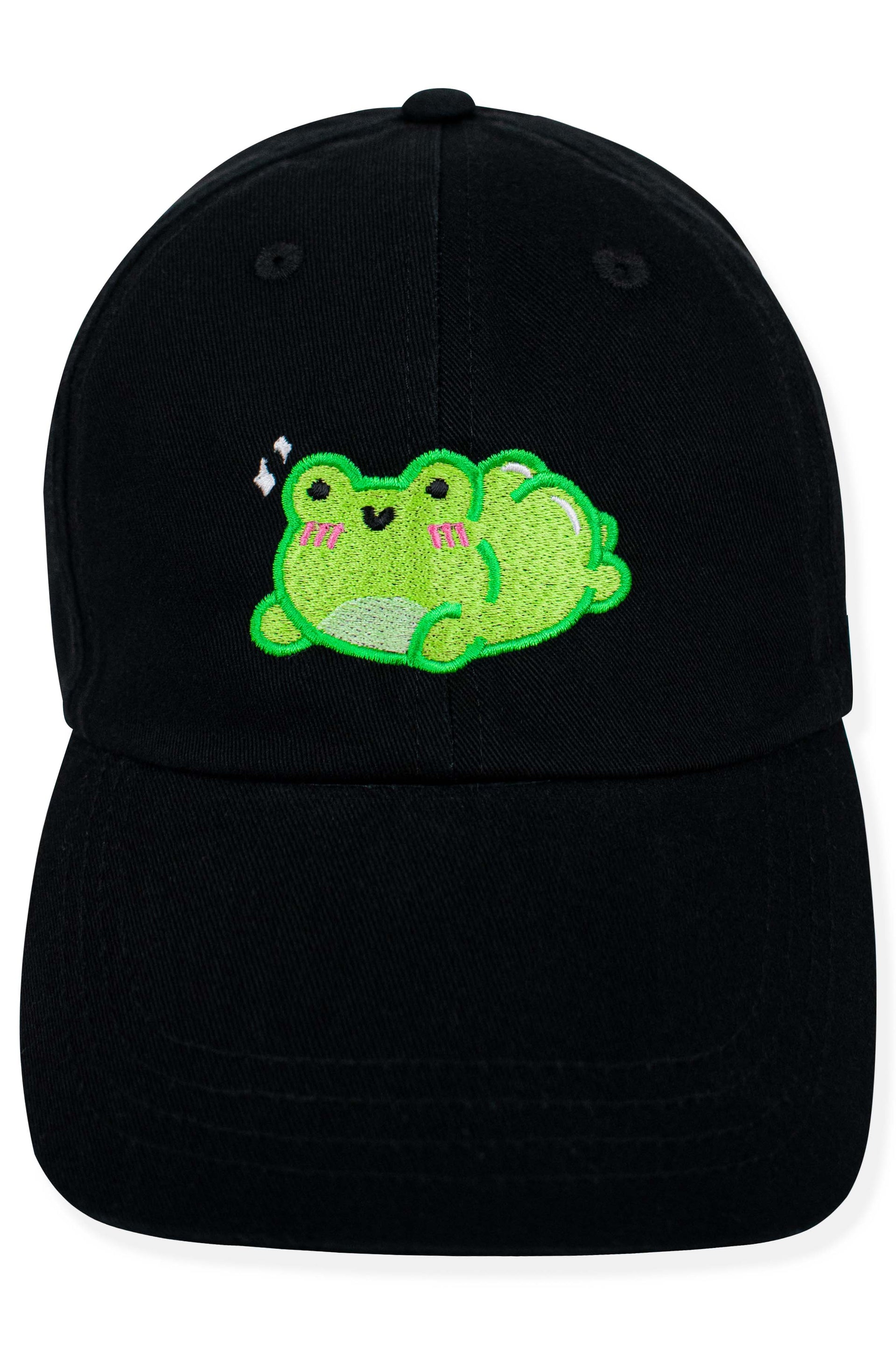 Thicc Albert The Frog Embroidered Cap - Momokakkoii