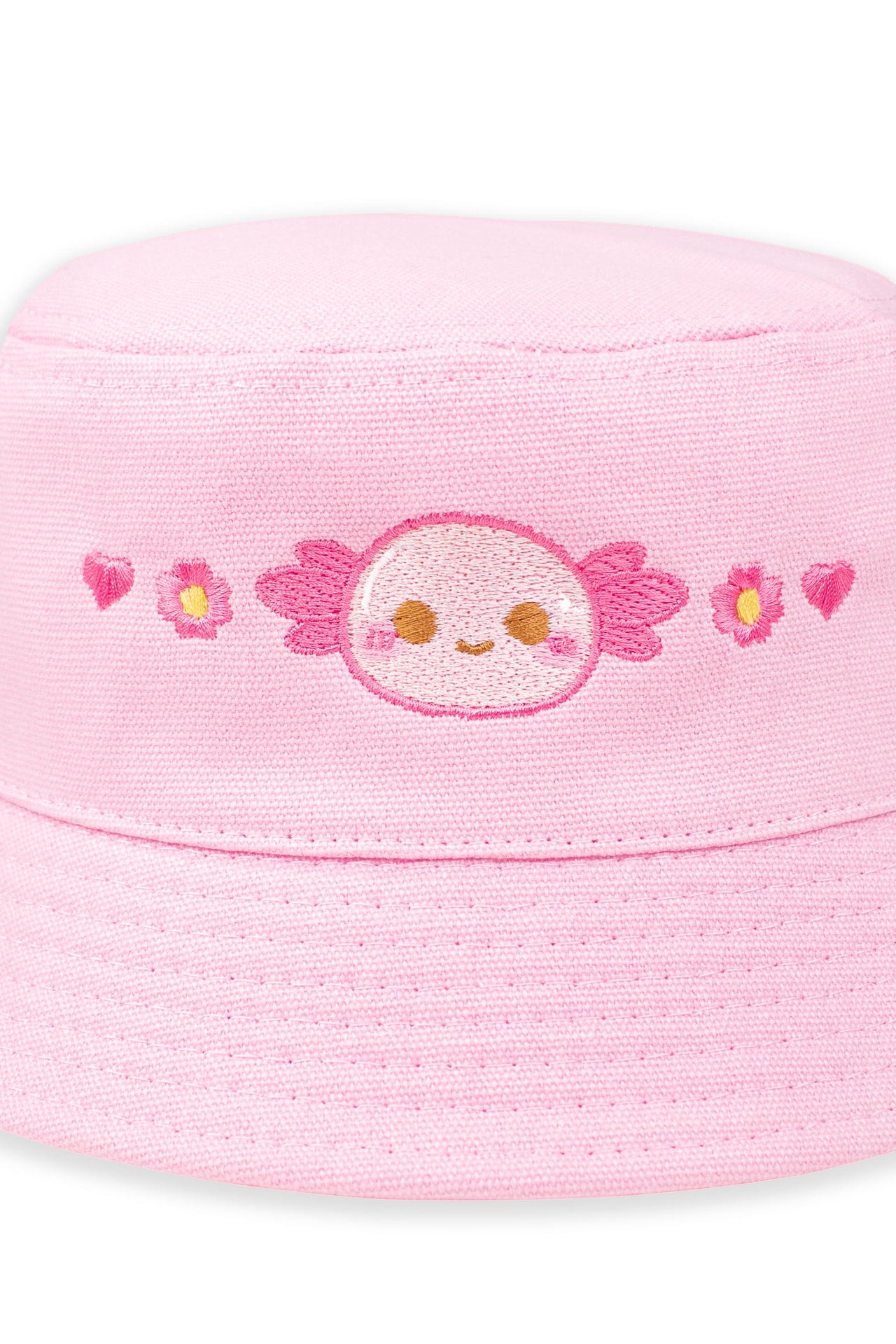 Xoxi The Axolotl Embroidered Bucket Hat - Momokakkoii