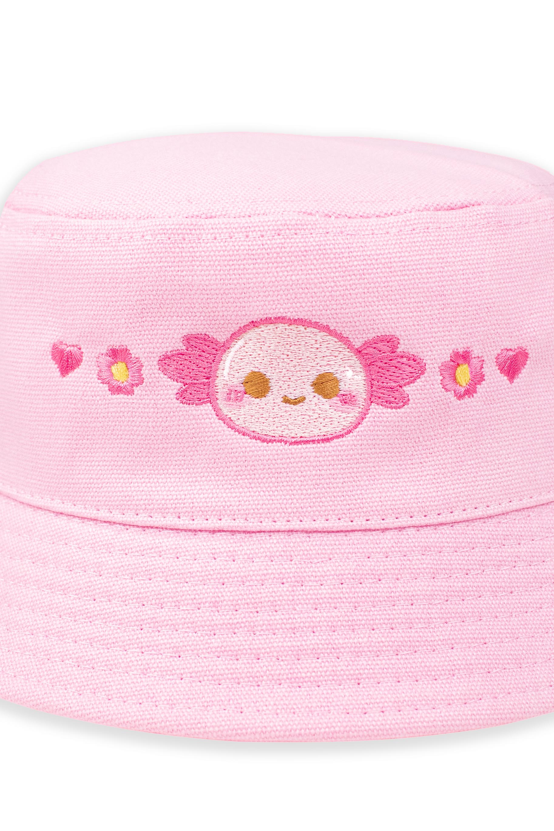 Xoxi The Axolotl Embroidered Bucket Hat - Momokakkoii